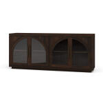 Vannes 4 Door Sideboard W/ Glass Shelves