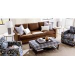 True Custom™ True Custom® Leather Large Track Arm Loveseat - Image 3