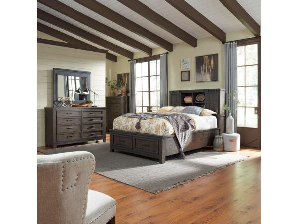 Thornwood Hills Queen Bookcase Bed, Dresser & Mirror, Chest Bedroom Sets Bedroom Sets