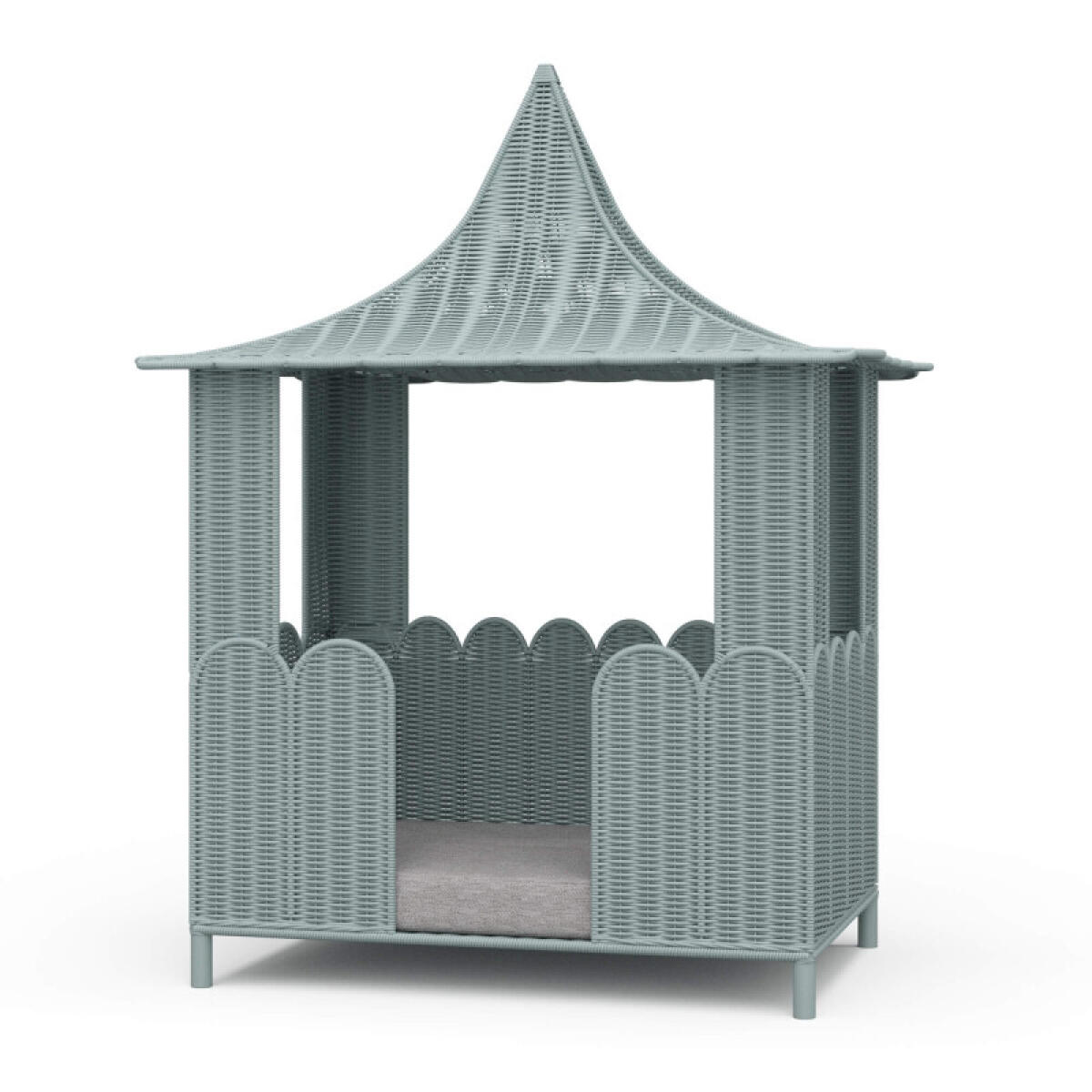 3128e3d96224c991db98fcf6a5b20fbb Scalloped Rattan Dog Bed - Image 1