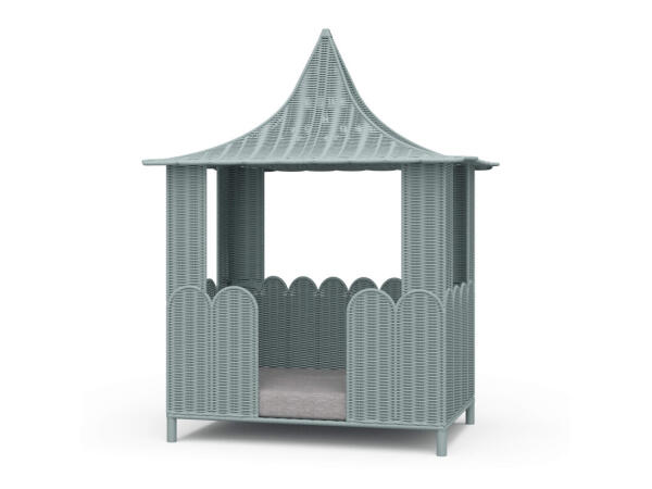 Scalloped Rattan Dog Bed Accent Furniture Accent Furniture