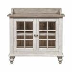 Whitney Server Dining Storage Antique Linen w/ Weathered Gray 16