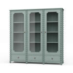 Milano Bookcase W/ 3 Glass Doors