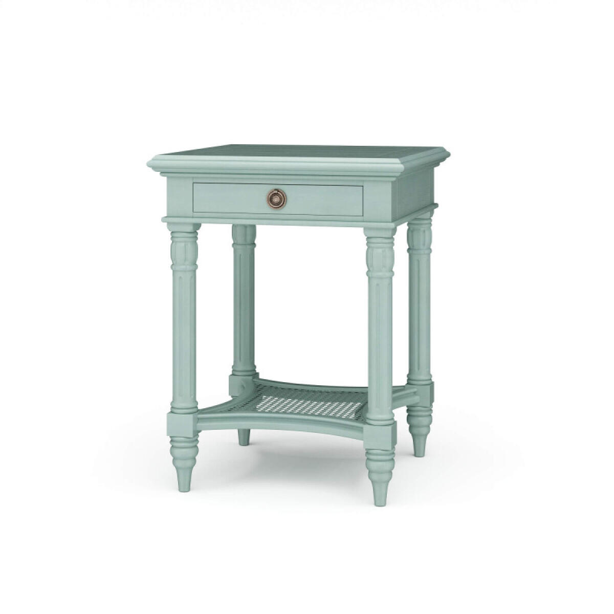 Montego Square End Table W/ Drawer End tables Blue 2 Montego Square End Table W/ Drawer End tables Blue 2