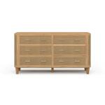 Lexington 6 Drawer Dresser W/ Rattan - Image 5