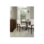 Crafted Cherry Dining By Ben & Erin Napier Uph Side Chair White Fabric - 150-030A - Image 5