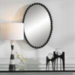 Serna Oval Mirror, Black - Image 4