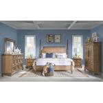 Complete High/low Poster Bed 5/0 Queen Beds Barnwood Oak 24