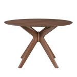 Space Savers Round Pedestal Table Dining Tables Brown 11