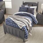 Cottage View Full Panel Bed Youth Beds Dark Gray 9