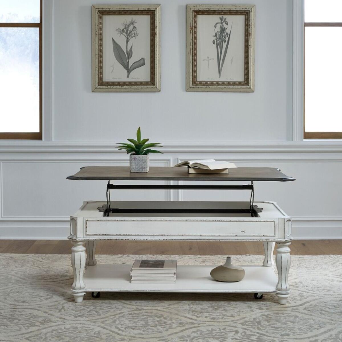320694a32d324a969b2ab22ca7089370 Magnolia Manor Lift Top Cocktail Table - Image 1