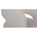 Aries Upholstered Dining Chair with Casters - Image 6
