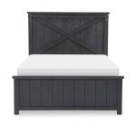 Complete Panel Bed Full 46 Black Finish Youth Beds Black 11