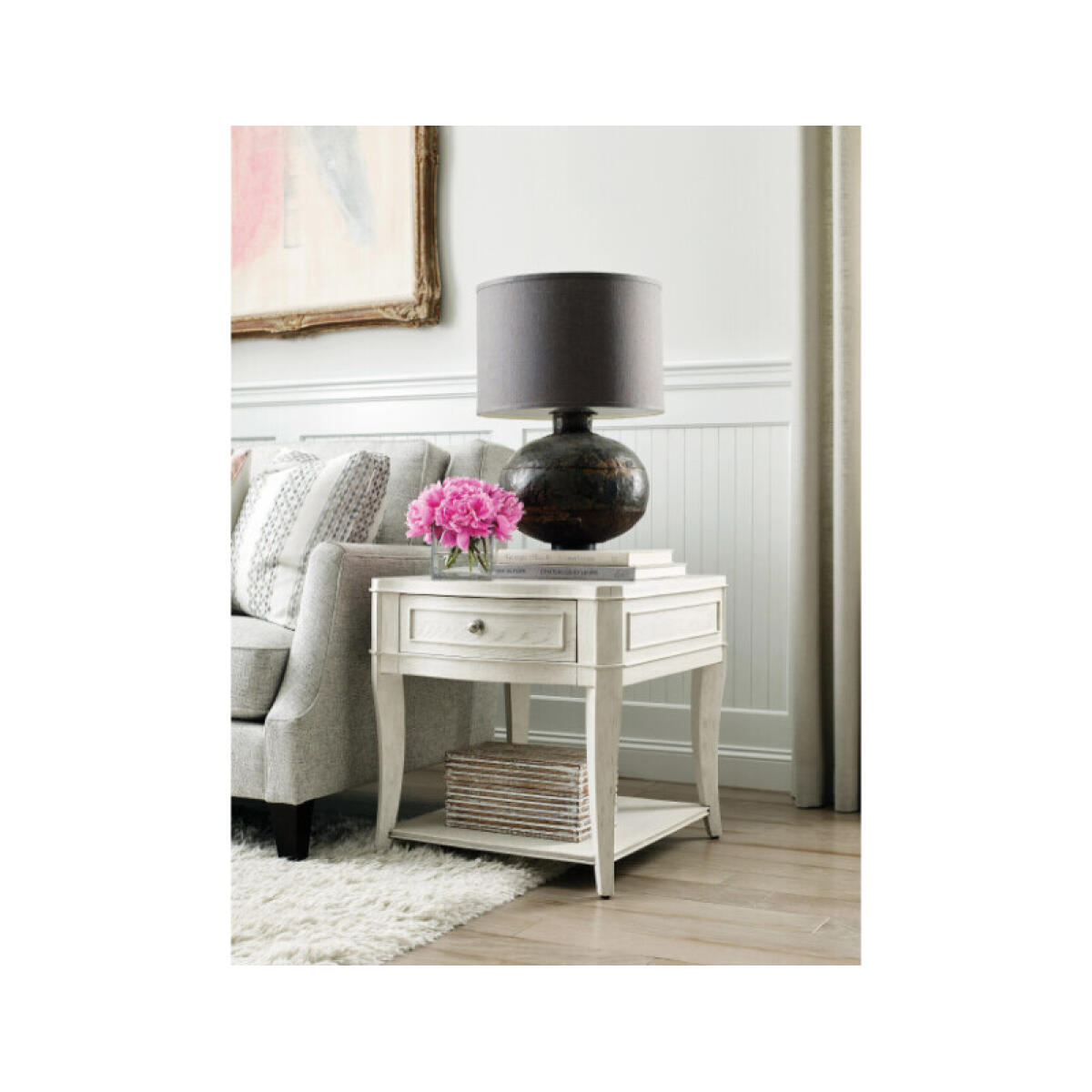 3223cc3bcfc230fe1efae6760940ed89 Harmony Talia Drawer End Table - Image 1