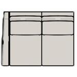 Sectionals 203 Revelin Stationary Sectional with One-Piece Back Sectionals Bradington-Young 18