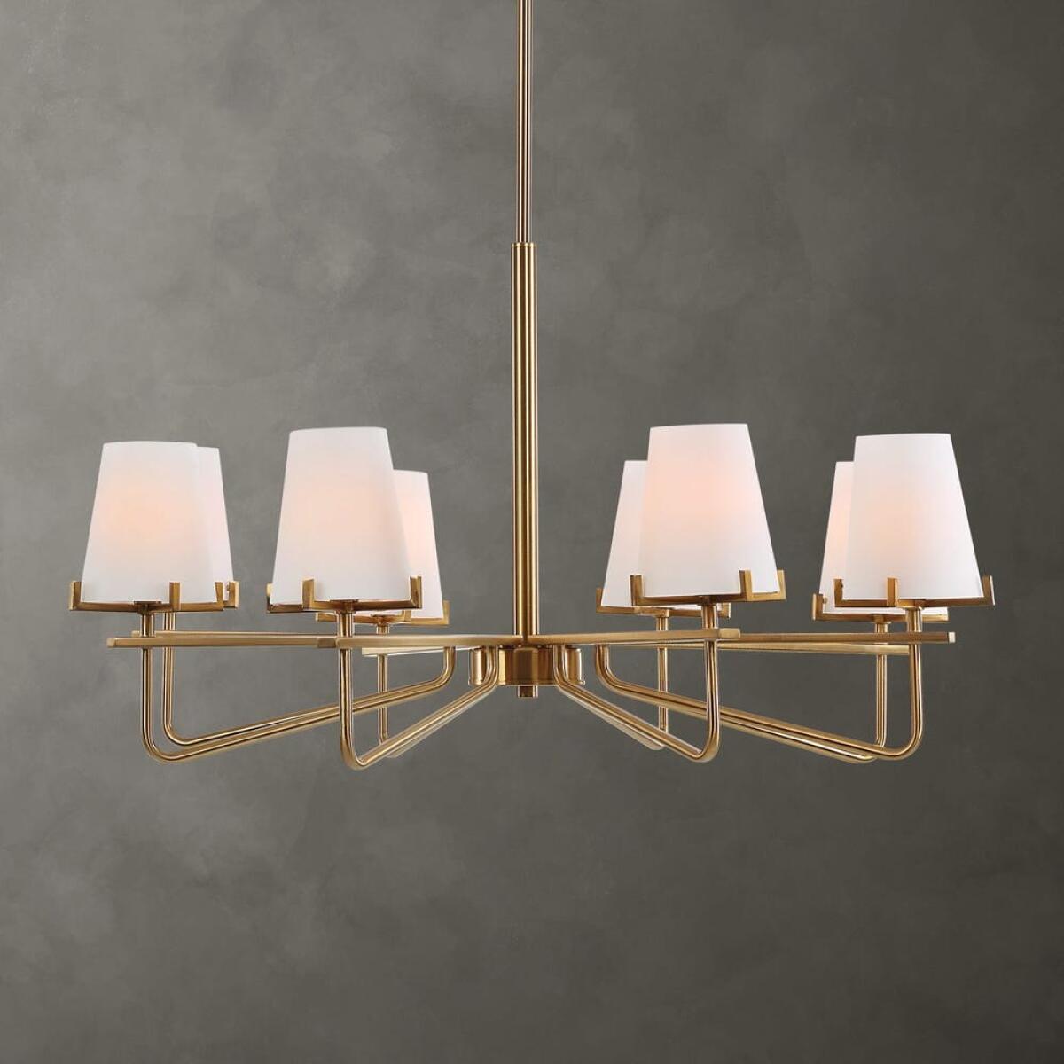 Lassen, 8 Lt Chandelier Lighting Gold 2 Lassen, 8 Lt Chandelier Lighting Gold 2