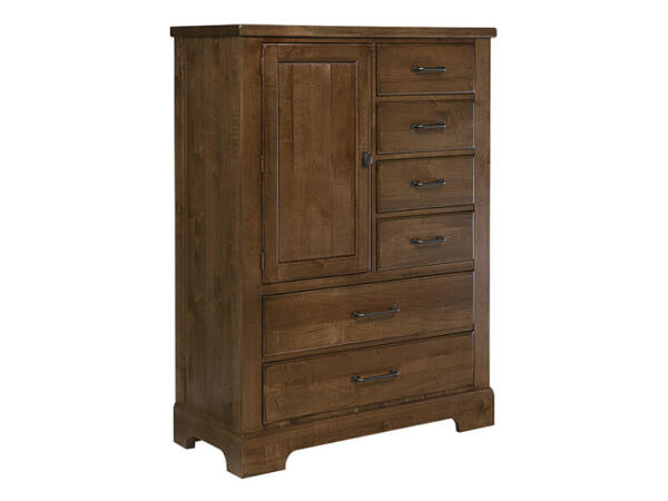 Cool Rustic Standing Chest – 6 Drawers with 1 Door Chests Amber