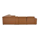 Airy Leather Power Reclining Sectional Sectionals Airy Antelope 21
