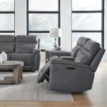 Loveseat w/Console P3 & ZG - Blue Gray - Image 3