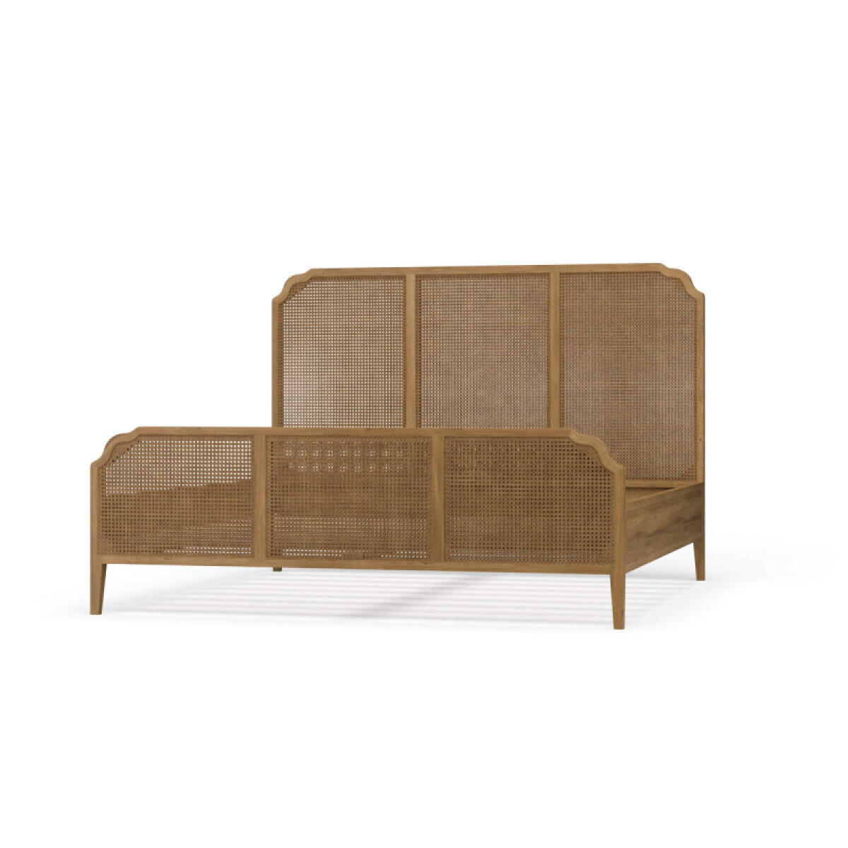 32e6038cc779538539eab5555a556cf5 Marisol Bed W/ Rattan - Image 1