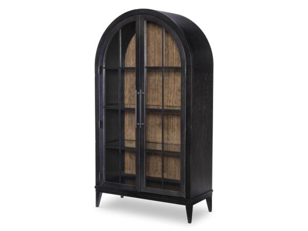 Display Cabinet Dining Storage Black