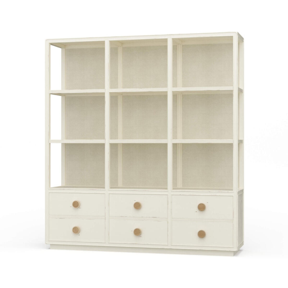 336822613a5fd7ed500909a9f7695241 Cohan Open Cabinet W/ 6 Drawers W/ Rattan - Image 1