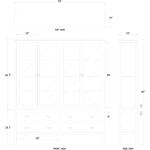 Kagu 4 Door Cabinet - Image 3