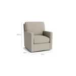 Trent Track Arm Swivel Chair - Image 5