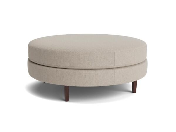 Delway Round Ottoman Ottomans & Poufs Bassett Furniture