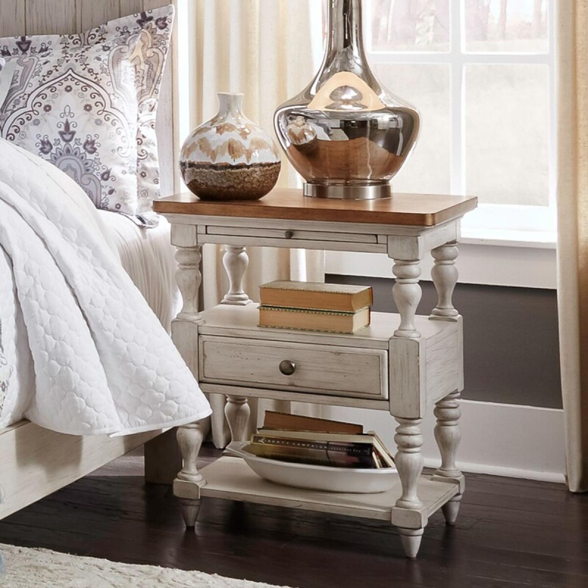 339e438752a7749d8fecfa3f934d0cab Farmhouse Reimagined 1 Drawer Night Stand - Image 1