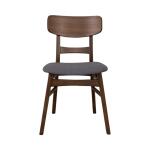 Space Savers Panel Back Side Chair- Grey (RTA) Chairs & Benches Brown 13