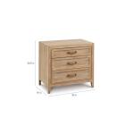 Courtland 3 Drawer Nightstand Nightstands Bassett Furniture 18