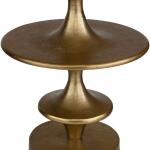 Flight Accent Table, Brass Chairside Tables Brass 18