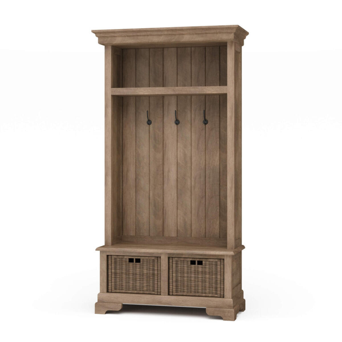 34107ec715aed117431ac472953bfdbc Homestead Hallstand W/ Rattan Baskets - Image 1