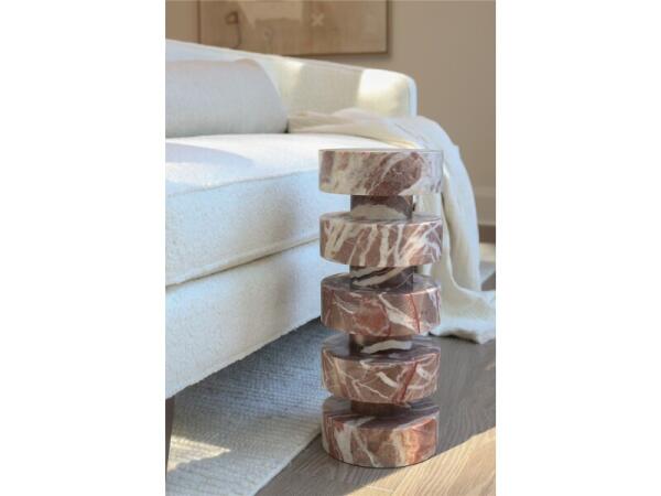 Modern Cerise Spot Table Chairside Tables Brown 6