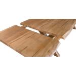 Crossbuck Live Edge Dining Table with Extendable Leaves - Image 10