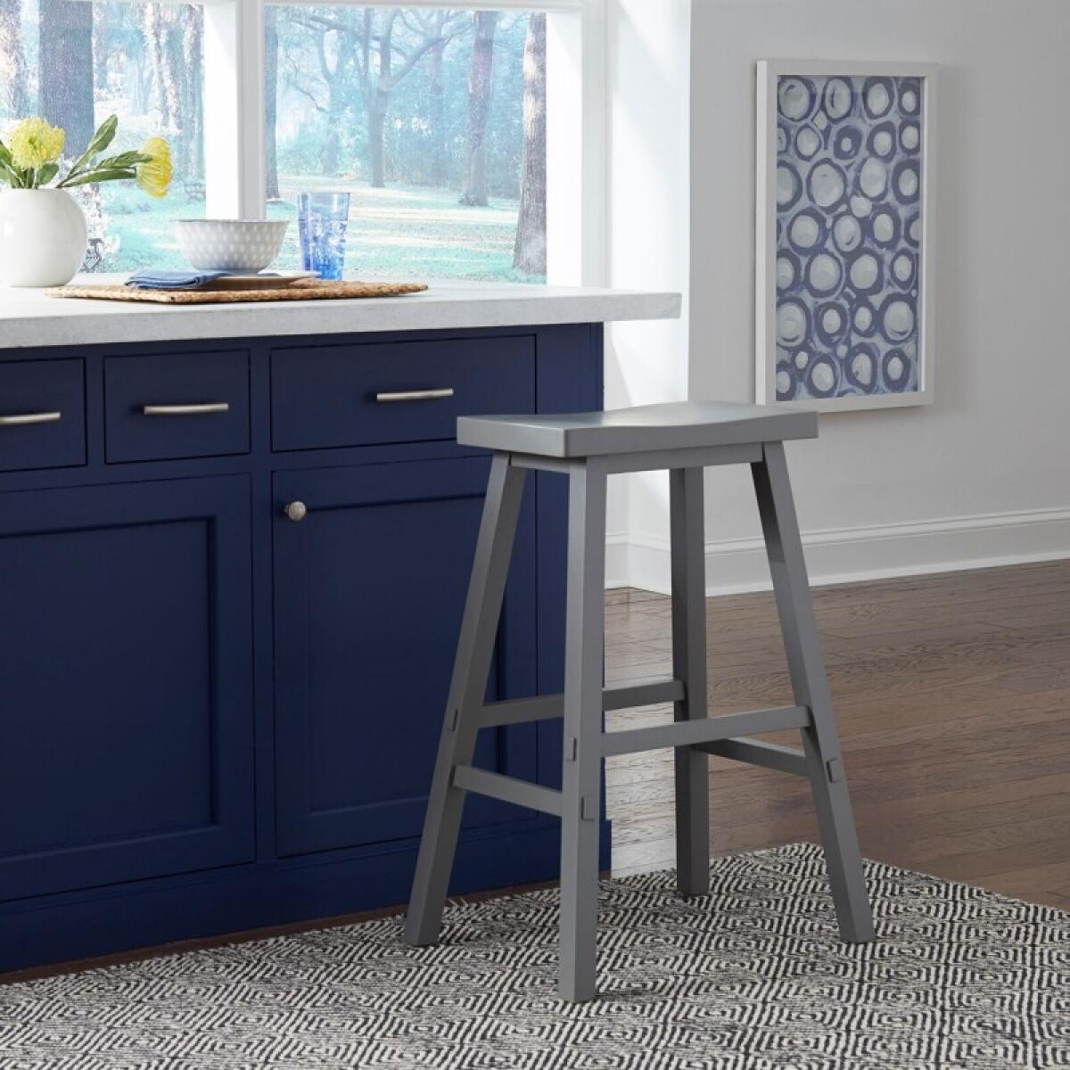 Creations 30 Inch Sawhorse Stool- Gray Barstools Barstools 2 Creations 30 Inch Sawhorse Stool- Gray Barstools Barstools 2