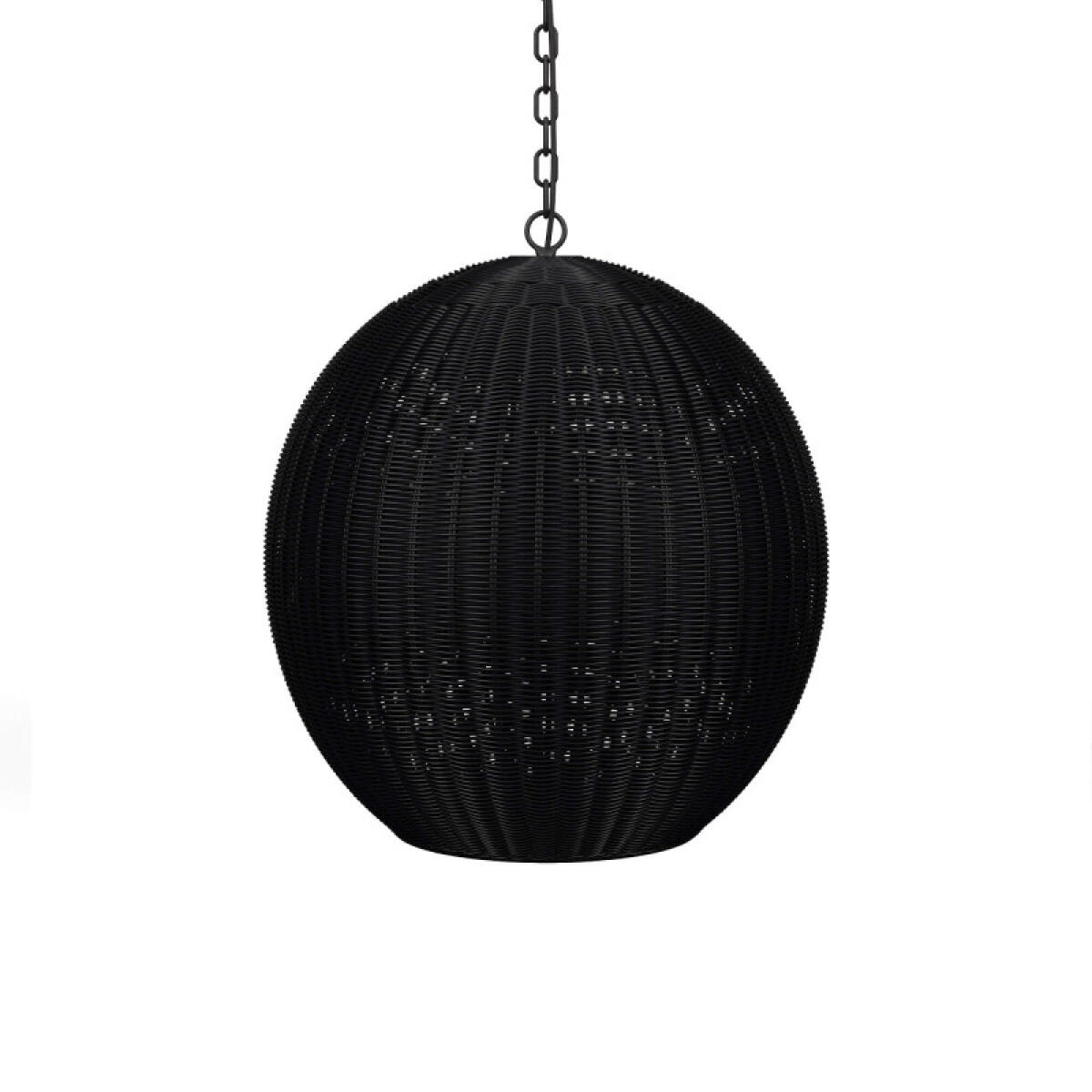 Ball Rattan Pendant Lighting Black 2 Ball Rattan Pendant Lighting Black 2