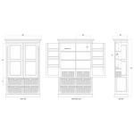 Sonoma Storage Cabinet W/ Baskets Dining Storage Bramble 20