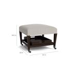 Kara Ottoman with Trays and Casters Ottomans & Poufs Bassett Furniture 11