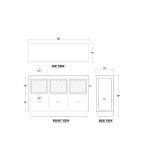 Dakota Storage Unit W/ 3 Drawers & Rattan Baskets - Image 7