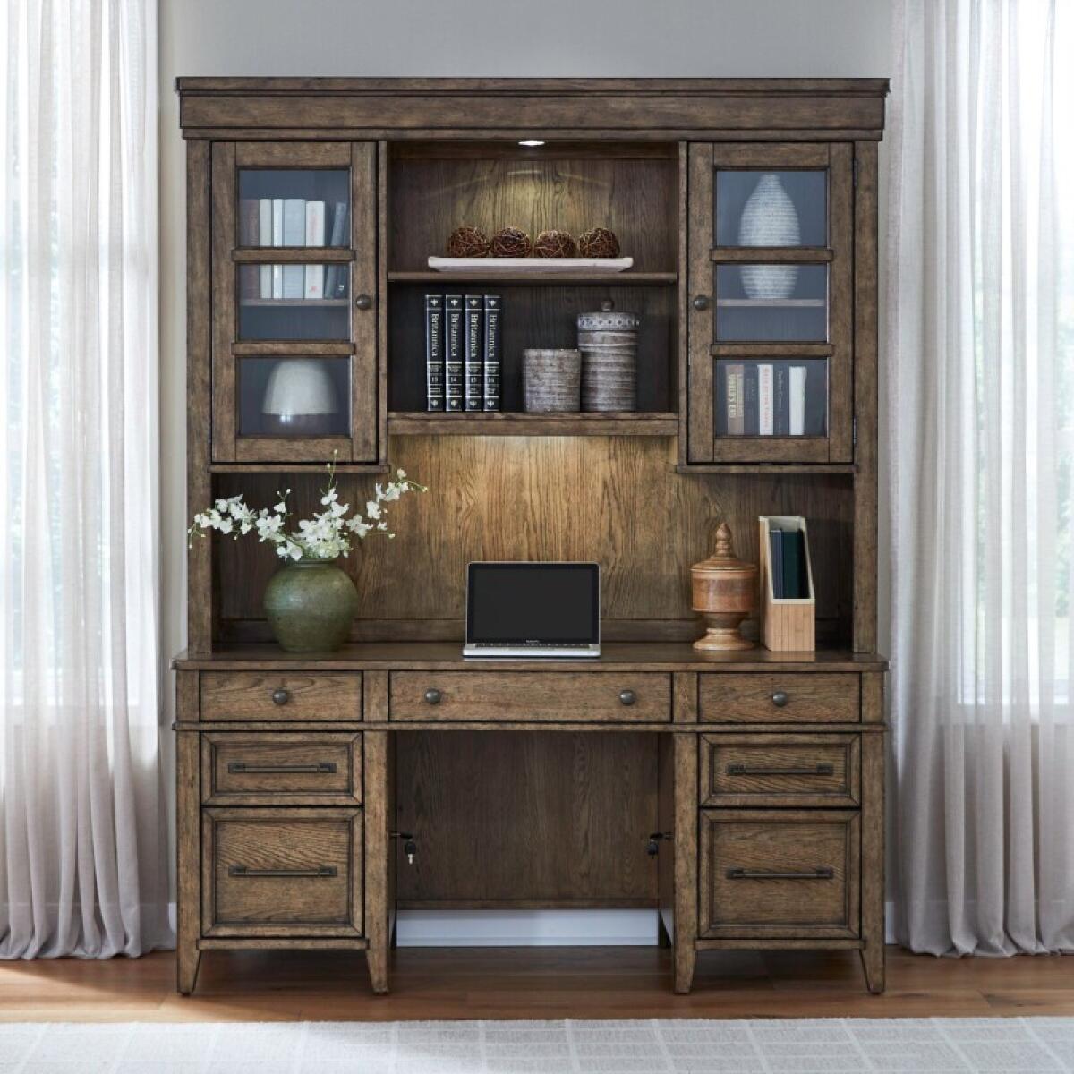 34cf8ac42b0b4c25e6f3634d2475f291 Carolina Park Credenza & Hutch - Image 1