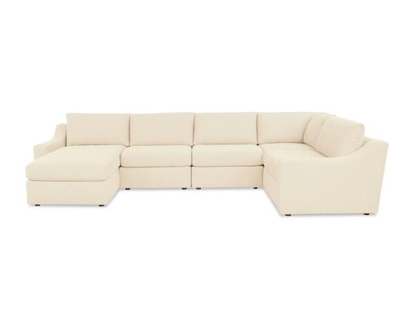 Blake Slope Arm U-Shaped Sectional Sectionals Bassett Furniture