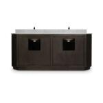 Kraton Oval Double Vanity W/ Sink & Marble Top - Image 9