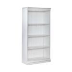 Magnolia Manor 60 Inch Bookcase (RTA) Bookcases Antique White & Weathered Bark 10