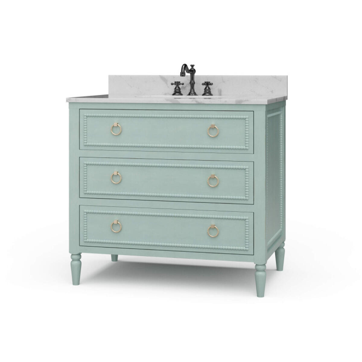 353dfc5cf0cde989e4514d24cae9fa44 Cholet Single Vanity W/ Sink & Marble Top - Image 1