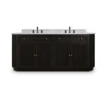 Kraton Oval Double Vanity W/ Sink & Marble Top - Image 5