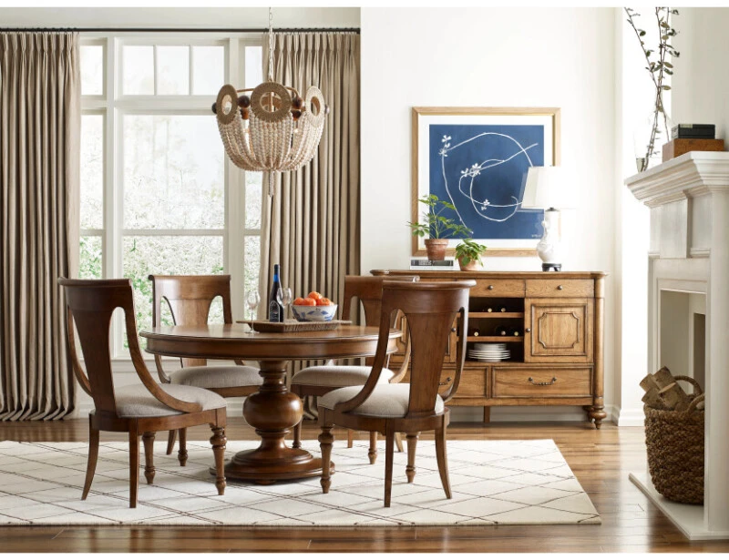 3577065deb535b63282d55b86fc2b0d7 Berkshire Hillcrest Round Dining Table - Complete - Image 1