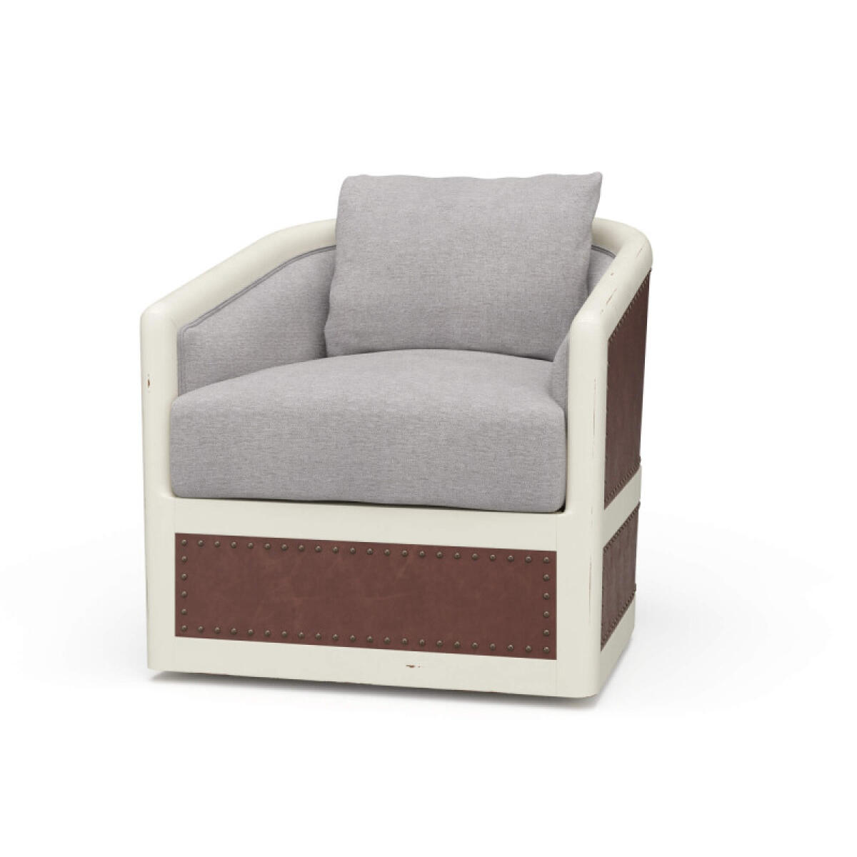35950f75b36936f0648025442b9eef06 Aden Swivel Chair W/ Leather - Image 1