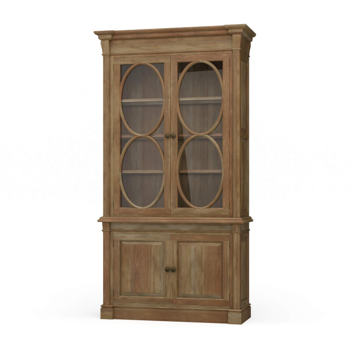 35a53cc6b3cfff7fd2893bcaecc354d9 Fiona 4 Door Display Cabinet W/ Glass Shelves - Image 1